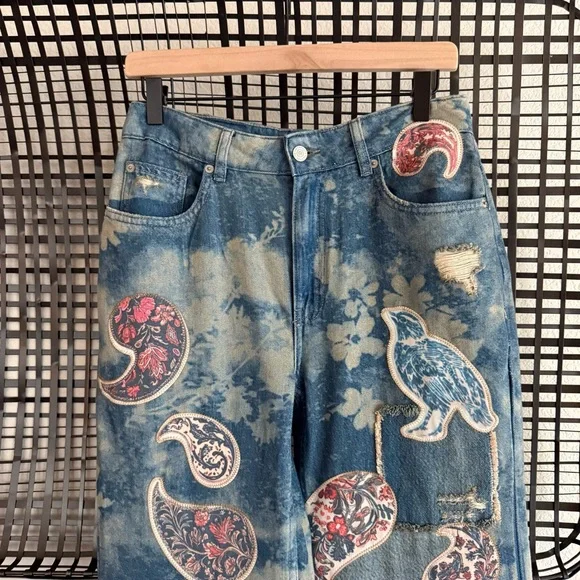 Free people Flying High Patched flare Jeans - Picture 5 of 9